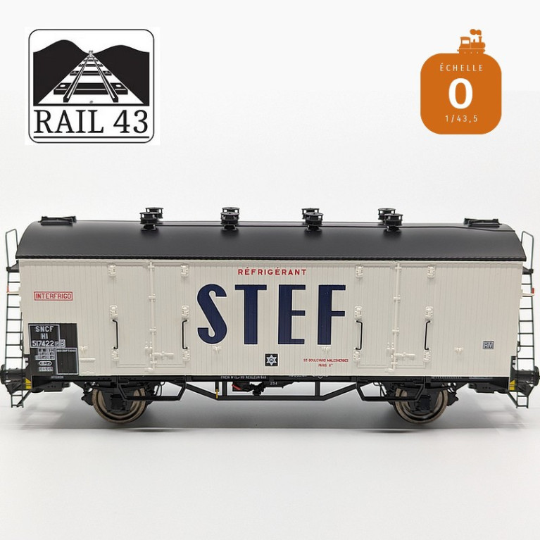 Kühlwagen STEF schwarzes Dach SNCF Ep III O Rail 43 433002 - Maketis