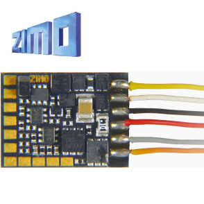 Décodeur miniature Zimo MN170 DCC 6 fonctions fils nus MN170 - Maketis