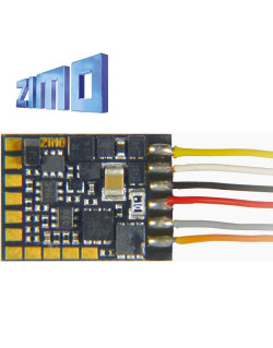 Décodeur miniature Zimo MN170 DCC 6 fonctions 8 broches NEM652 MN170R - Maketis