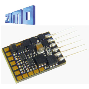 Décodeur miniature Zimo MN170 DCC 6 fonctions 6 broches NEM651 sans câbles MN170N - Maketis