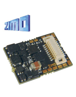 Décodeur miniature Zimo MN180 DCC 4 fonctions  interface Next 18 NEM662 MN180N18 - Maketis