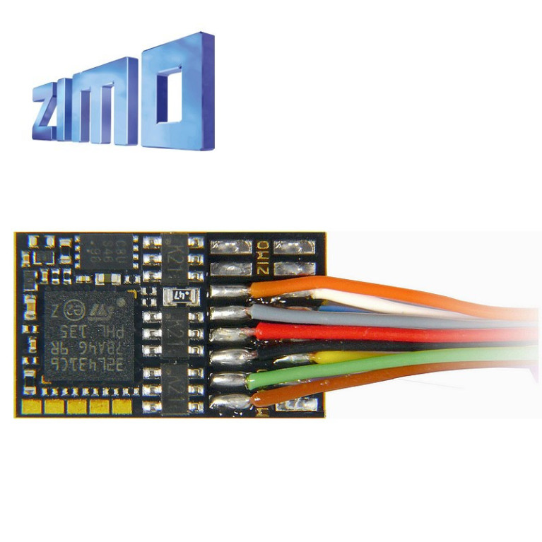 Décodeur miniature Zimo MN300 DCC 6 fonctions 8 broches NEM652 MN300R - Maketis