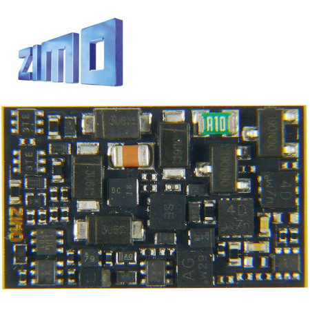 Décodeur miniature Zimo MN300 DCC 6 fonctions fils nus MN300 - Maketis