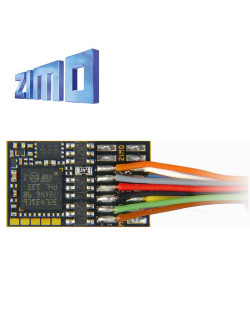 Décodeur miniature Zimo MN300 DCC 6 fonctions fils nus MN300 - Maketis