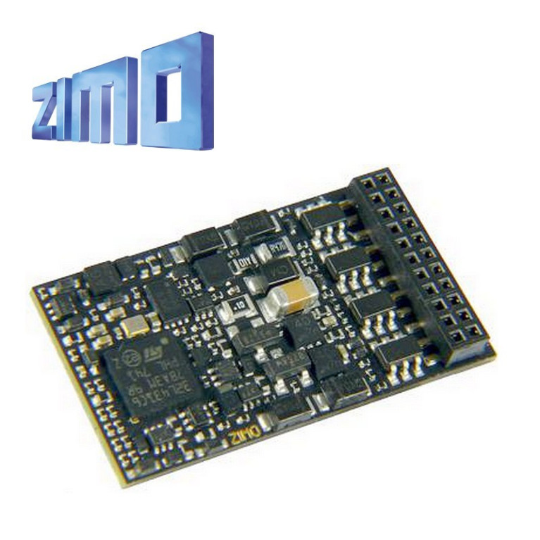 Décodeur standard HO Zimo MN340 DCC 8 fonctions avec interface 21MTC MN340D - Maketis