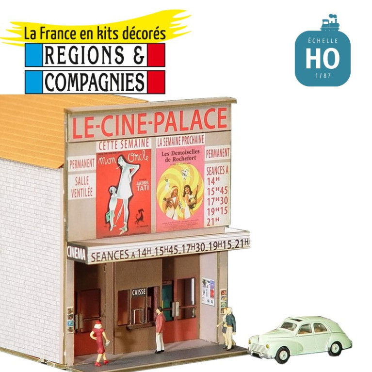 Immeuble droit (Le‑Ciné‑Palace) HO Régions et Compagnies VIL002 - Maketis Immeuble droit (Le‑Ciné‑Palace) HO Régions et Compagnies VIL002 - Maketis