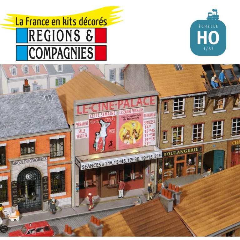 Immeuble droit (Le‑Ciné‑Palace) HO Régions et Compagnies VIL002 - Maketis Immeuble droit (Le‑Ciné‑Palace) HO Régions et Compagnies VIL002 - Maketis