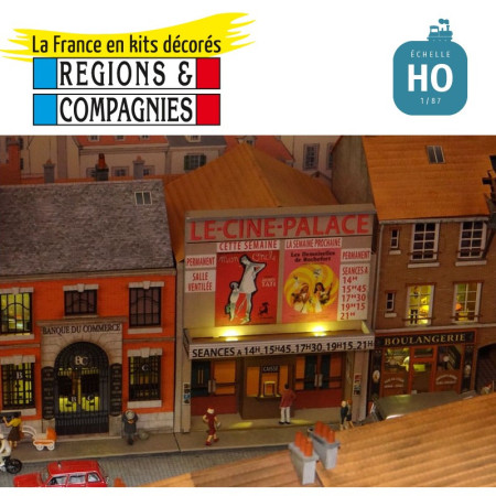 Immeuble droit (Le‑Ciné‑Palace) HO Régions et Compagnies VIL002 - Maketis Immeuble droit (Le‑Ciné‑Palace) HO Régions et Compagnies VIL002 - Maketis