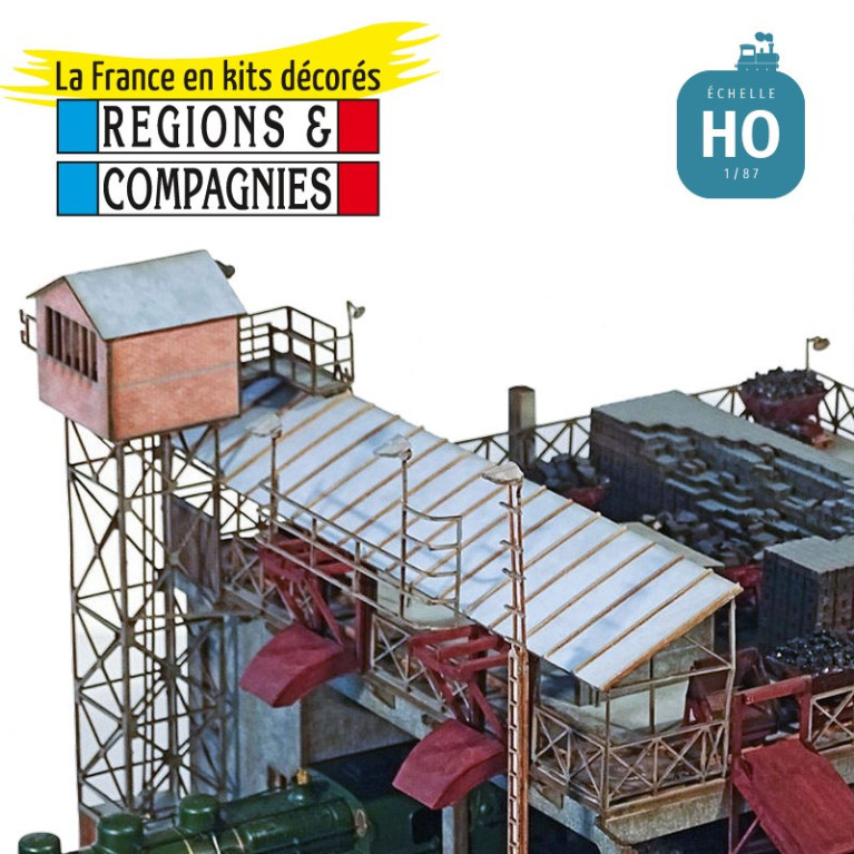 Estacade à charbon Montluçon HO Régions et Compagnies DEP407 - Maketis Estacade à charbon Montluçon HO Régions et Compagnies DEP407 - Maketis