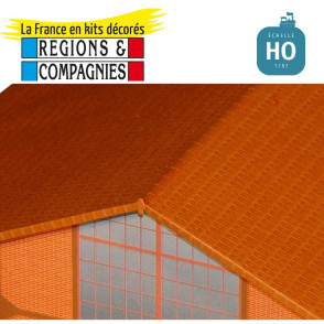 Mechanical tiles (embossed cardboard) HO Régions et Compagnies MAT001 - Maketis