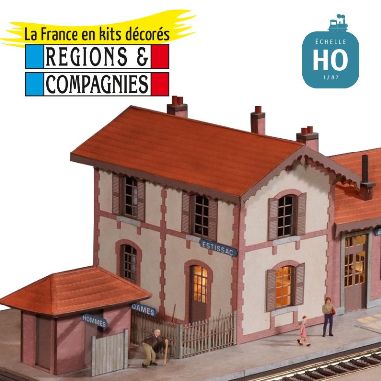 Bahnhof PO/PLM/EST (Estissac / Fay-aux-loges / Savigny) HO Régions et Compagnies GAR406 - Maketis