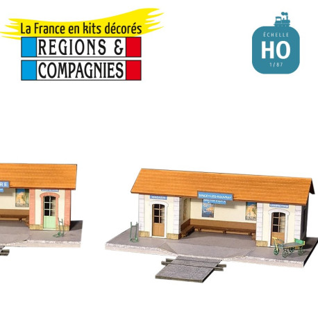 Abri de quai PLM (Sincey-les-Rouvray) HO Régions et Compagnies GAR602 - Maketis