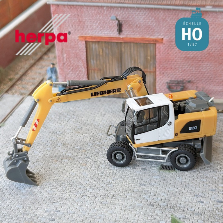 Pelleteuse sur pneus A 920 Litronic Liebherr HO Herpa 314442 - Maketis Pelleteuse sur pneus A 920 Litronic Liebherr HO Herpa 314442 - Maketis