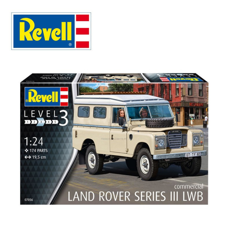 Voiture 4x4 Land Rover Séries III LWB 1/24 Revell 67056  - Maketis