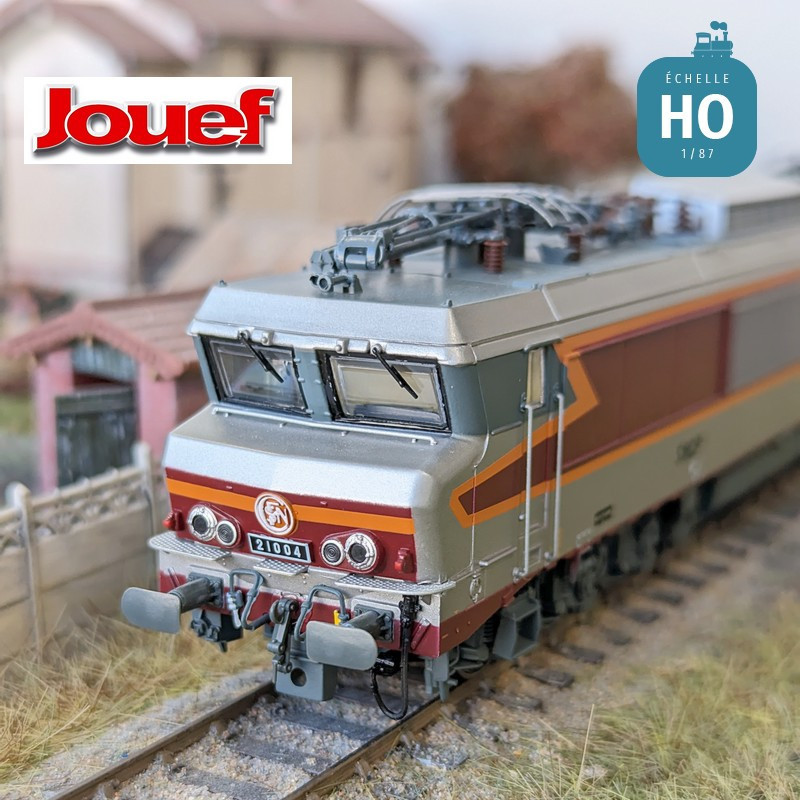 Locomotive électrique CC 21004 livrée argent SNCF Ep IV Digital sonore HO Jouef JH2422S - Maketis