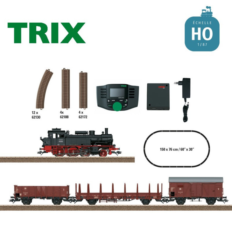 Coffret digital Train de Marchandises Ep III HO Trix 21531 - Maketis