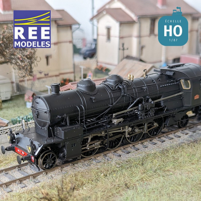 Locomotive à vapeur 141 ex-PLM noire SNCF Ep III Analogique HO REE MB-158 - Maketis Locomotive à vapeur 141 ex-PLM noire SNCF Ep III Analogique HO REE MB-158 - Maketis
