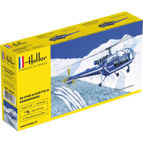 Hélicoptère SA 316 Alouette III Gendarmerie 1/72 Heller 80286 - Maketis