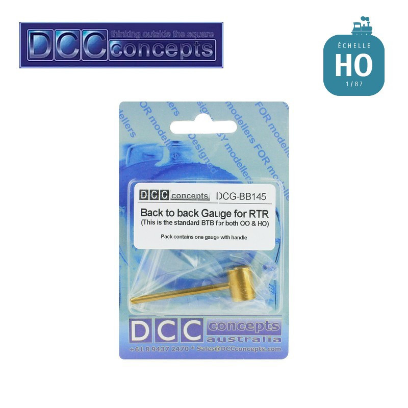 Gabarit pour essieux 14,5 mm HO DCCconcepts DCG-BB145 - Maketis