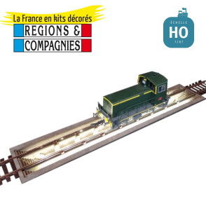 Fosse entretien locomotives éclairée HO Régions et Compagnies DEP031 - Maketis