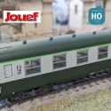 Coffret 2 voitures DEV AO de 2e classe U59 B9 (ex A9) logo "Encadré" SNCF Ep IV HO Jouef HJ4181 - Maketis