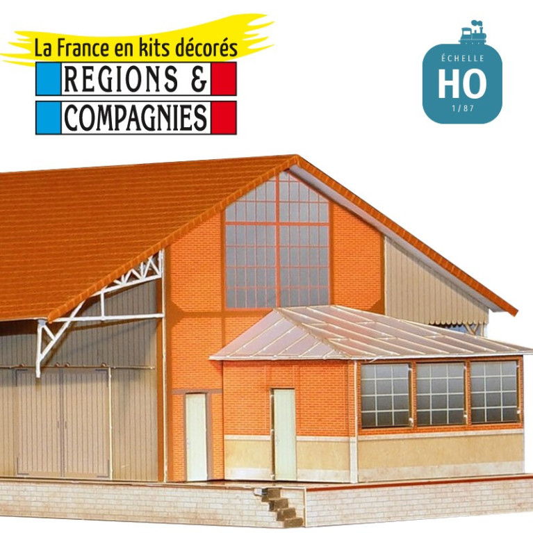 Halle OUEST Briques 3 Portes (Dives‑Cabourg)  HO Régions et Compagnies HAL201