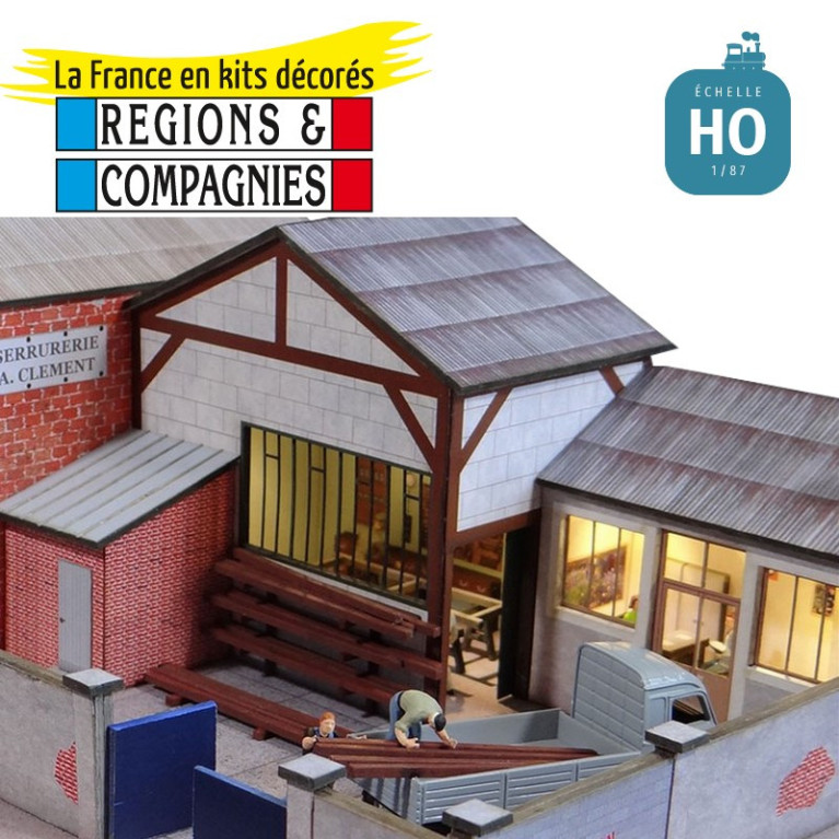 Petit Atelier de Serrurerie sur cour HO Régions et Compagnies PRO044-Maketis