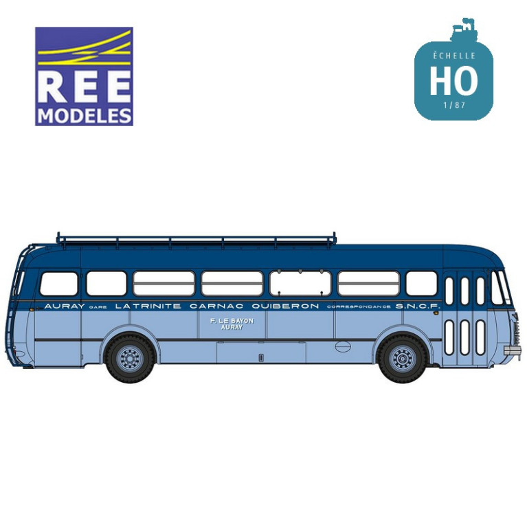 Autocar Renault R4190 avec 2 Teintes de Bleu AURAY (56) HO REE CB-130 - Maketis Autocar Renault R4190 avec 2 Teintes de Bleu AURAY (56) HO REE CB-130 - Maketis