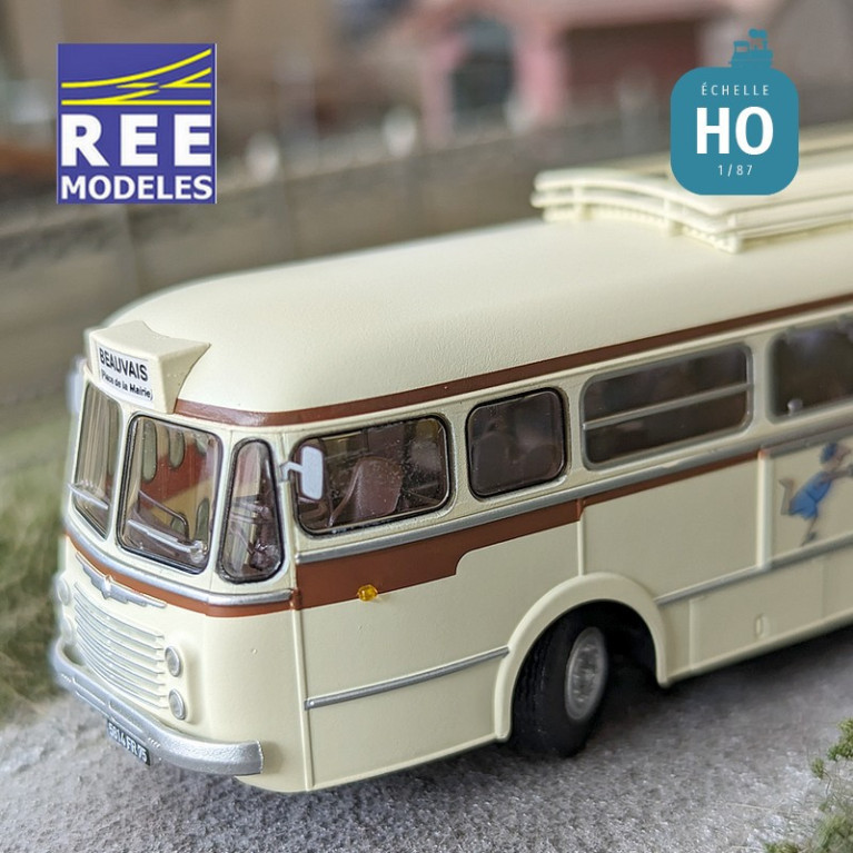 Autocar Renault R4190 Crème et Marron CEA Uniroute (75) Publicité « BIC » HO REE CB-134 - mAKETIS Autocar Renault R4190 Crème et Marron CEA Uniroute (75) Publicité « BIC » HO REE CB-134 - mAKETIS
