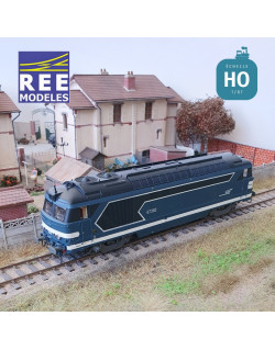 Locomotive Diesel BB 67382 Tours Moderne logo Casquette SNCF EP V-VI Digital son HO REE MB-152S - Maketis