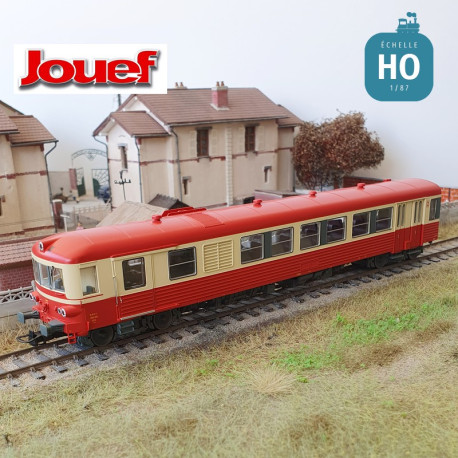 Autorail diesel EAD X 4317 et XR 8517 livrée rouge/beige SNCF Ep IV Analogique HO Jouef HJ2614 - Maketis