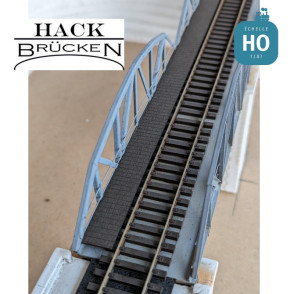 Wooden plank walkways for bridges 4 pcs 35x1,5x01 cm H0 Hack Brücken LS1