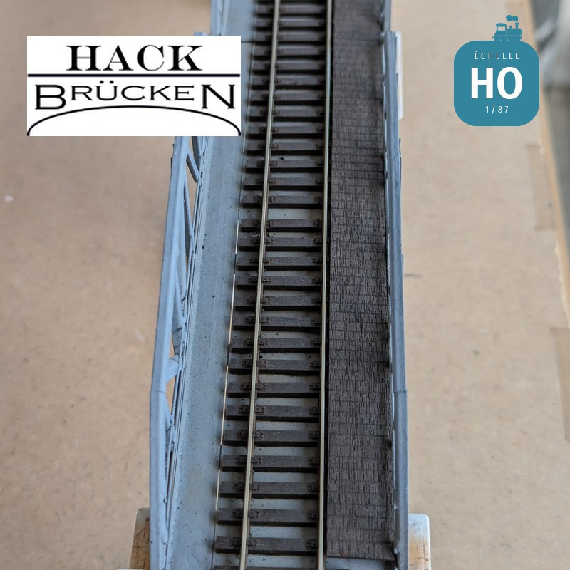 Wooden plank walkways for bridges 4 pcs 35x1,5x01 cm H0 Hack Brücken LS1