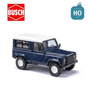 Land Rover Defender 90 Bleu HO Busch 54303 - Maketis