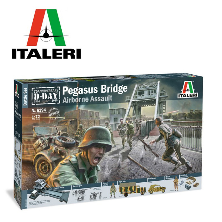 Bataille de Normandie Pegasus Bridge 1/72 Italeri 6194-Maketis Bataille de Normandie Pegasus Bridge 1/72 Italeri 6194-Maketis