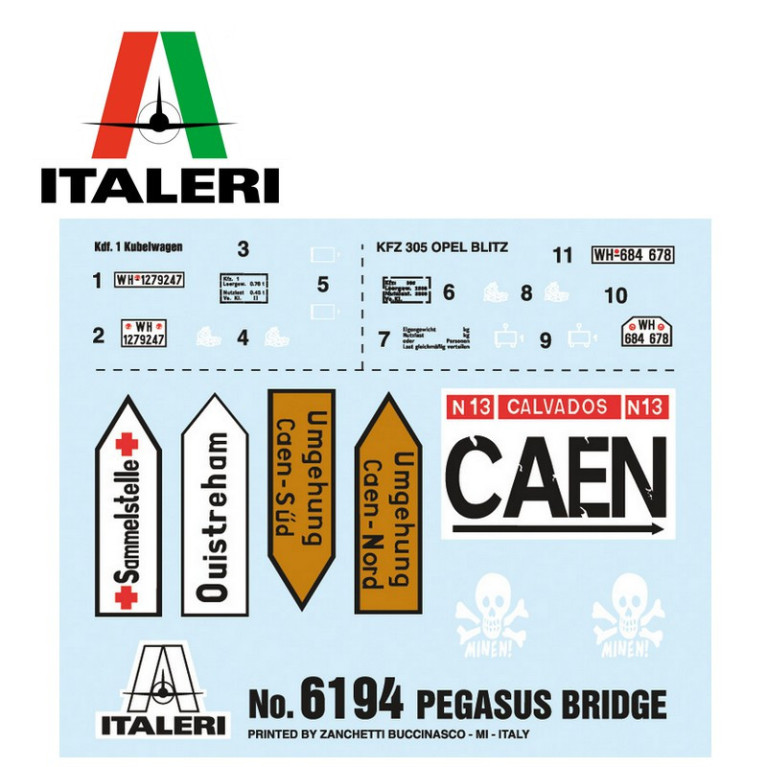 Bataille de Normandie Pegasus Bridge 1/72 Italeri 6194-Maketis