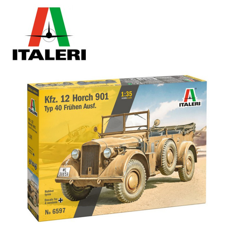 Véhicule militaire KFZ.12 Horch Type 40 1/35 Italeri 6597-Maketis