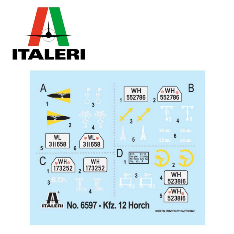 Véhicule militaire KFZ.12 Horch Type 40 1/35 Italeri 6597-Maketis