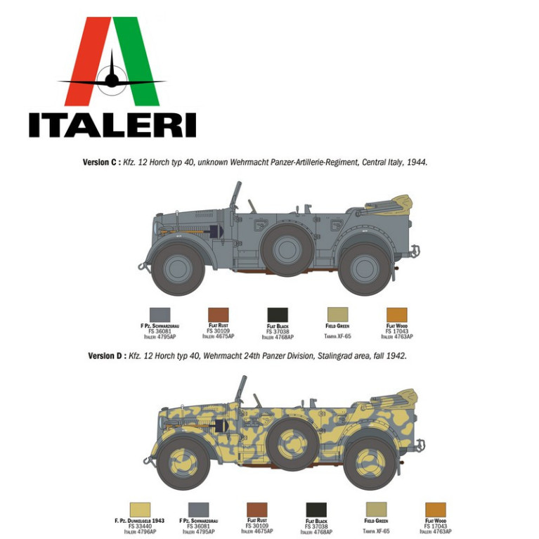 Véhicule militaire KFZ.12 Horch Type 40 1/35 Italeri 6597-Maketis