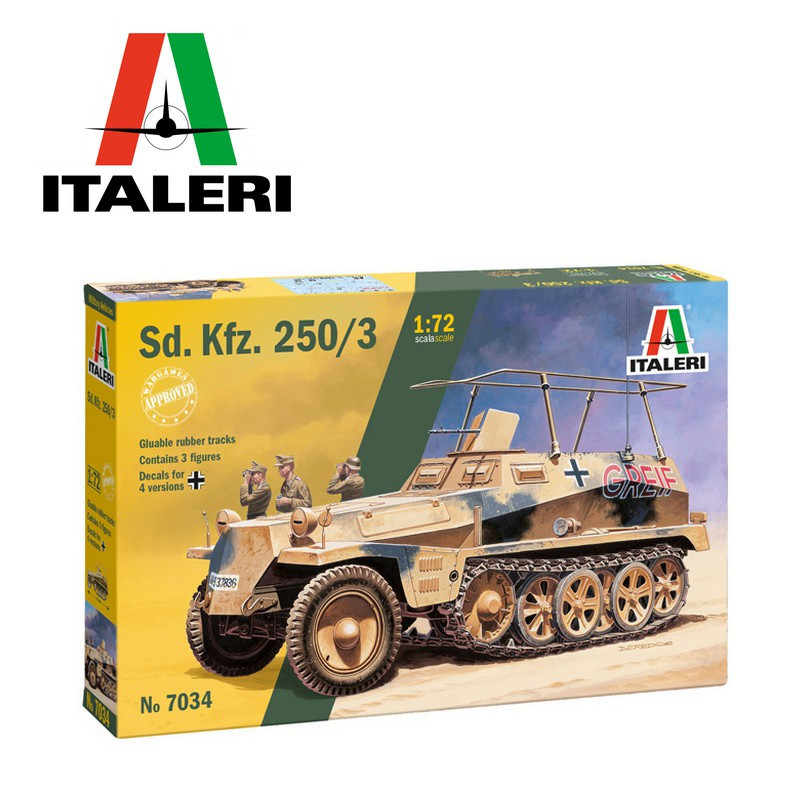 Semi-chenillé blindé léger Sd.KFZ 250/3 1/72 Italeri 7034-Maketis