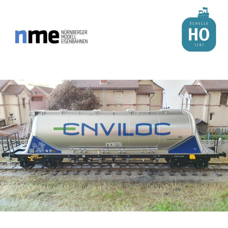 Zementsilowagen Uacns "ENVILOC" silber EP VI H0 NME 503841 - Maketis