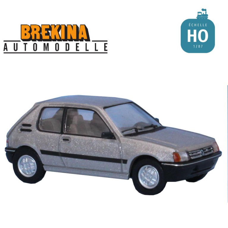 Peugeot 205 XR Beige Mayfair métallisé HO Brekina 6301 - Maketis