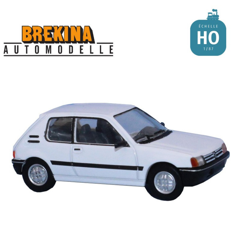 Peugeot 205 XR Blanc banquise HO Brekina 6302 - Maketis