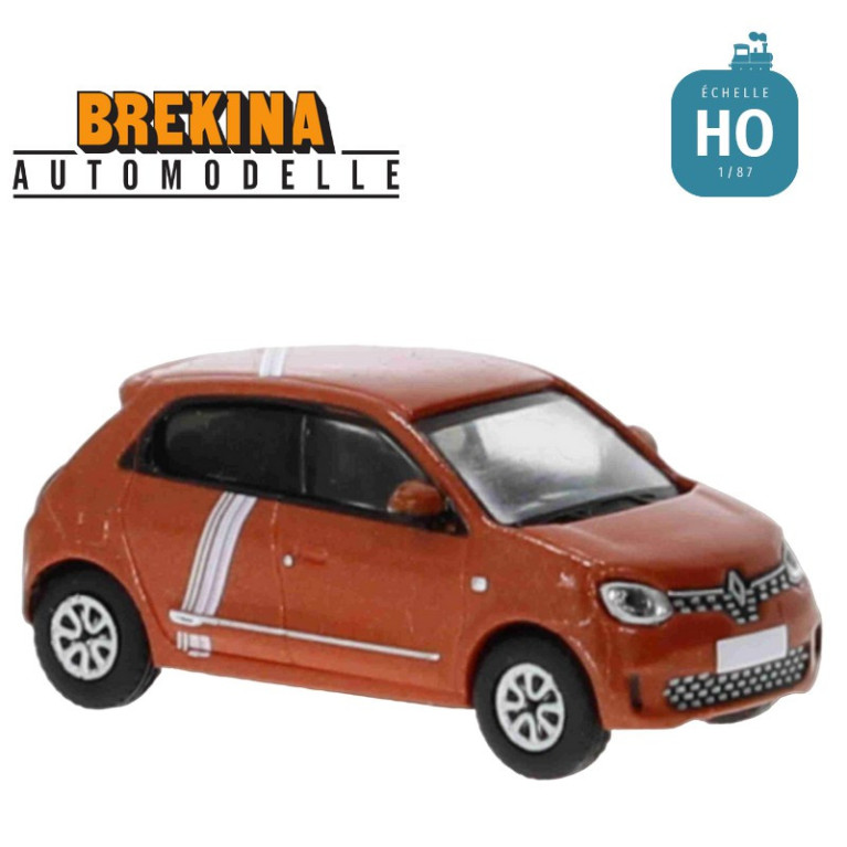Renault Twingo électrique III Orange Valencia métallisé HO Brekina 7509 - Maketis