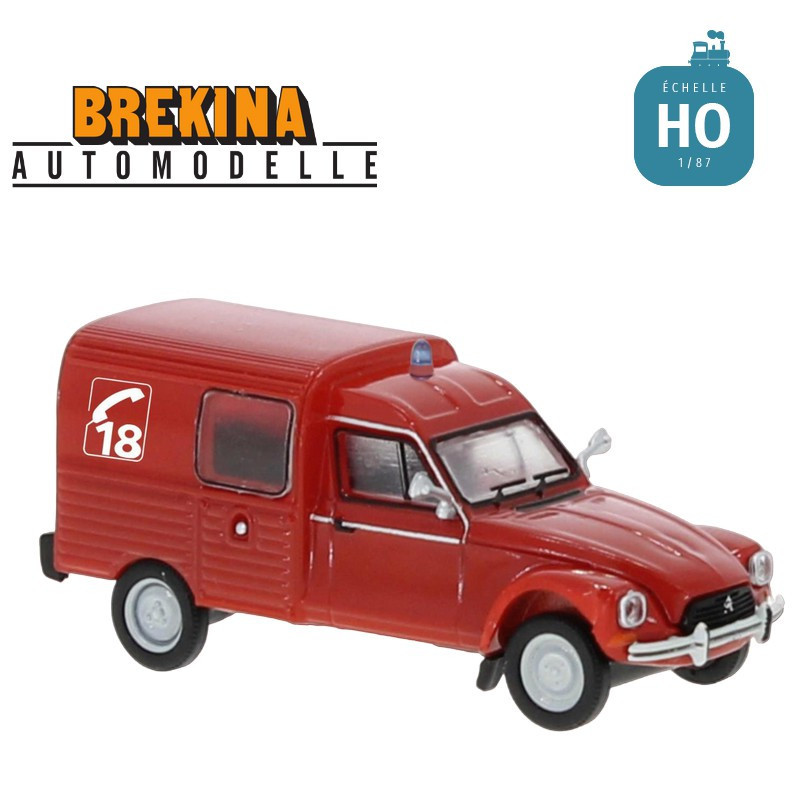 Citroën Acadiane fourgonnette Pompiers 18 HO Brekina 7641 - Maketis