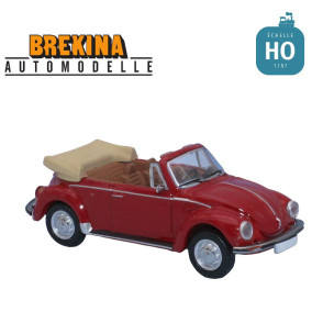 Volkswagen Coccinelle Cabriolet rouge HO Brekina 870516 - Maketis