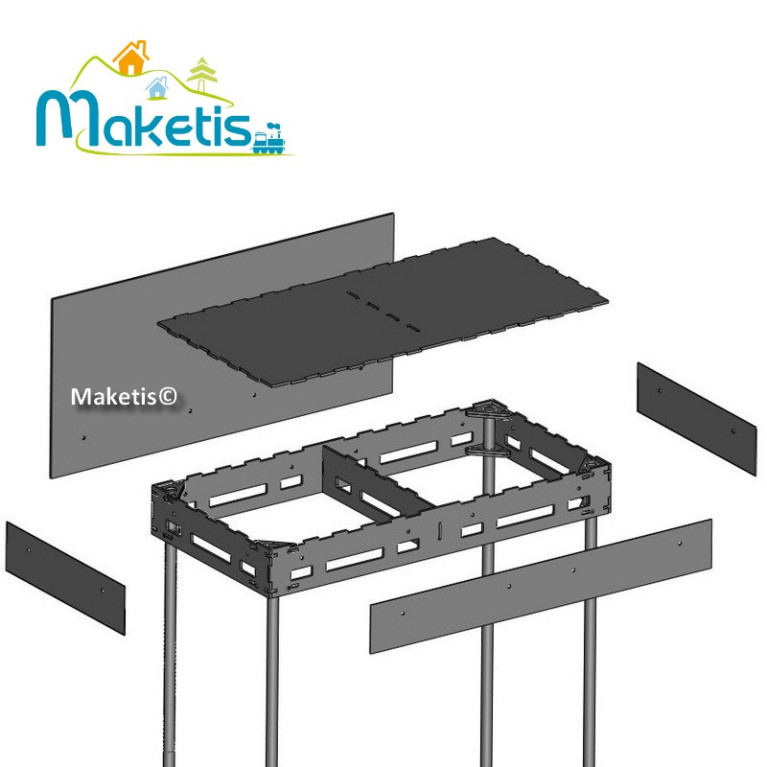 Set 2 Easy Module Maketis 118x59 cm MOD51000  - Maketis