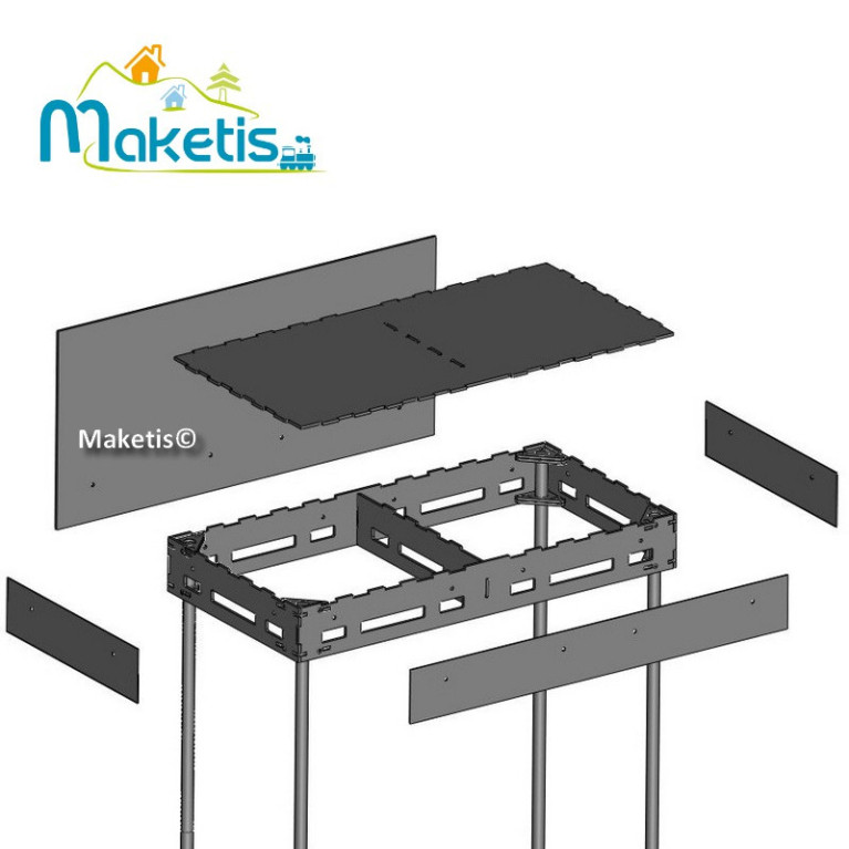 Set de 2 Easy Module Maketis 118x59 cm MOD51000  - Maketis