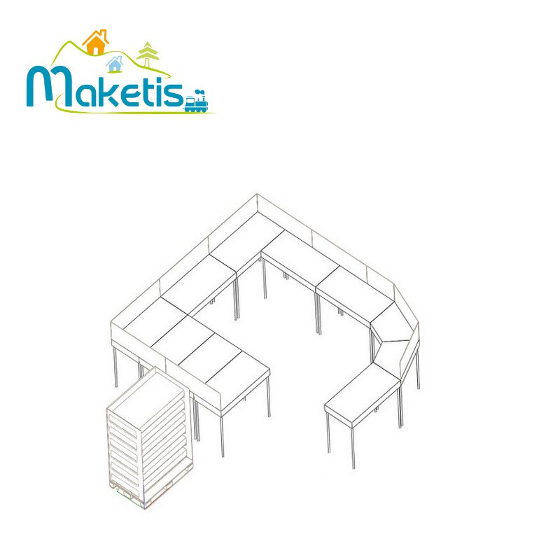 Set of 2 Easy Module Maketis 118x59 cm MOD51000  - Maketis