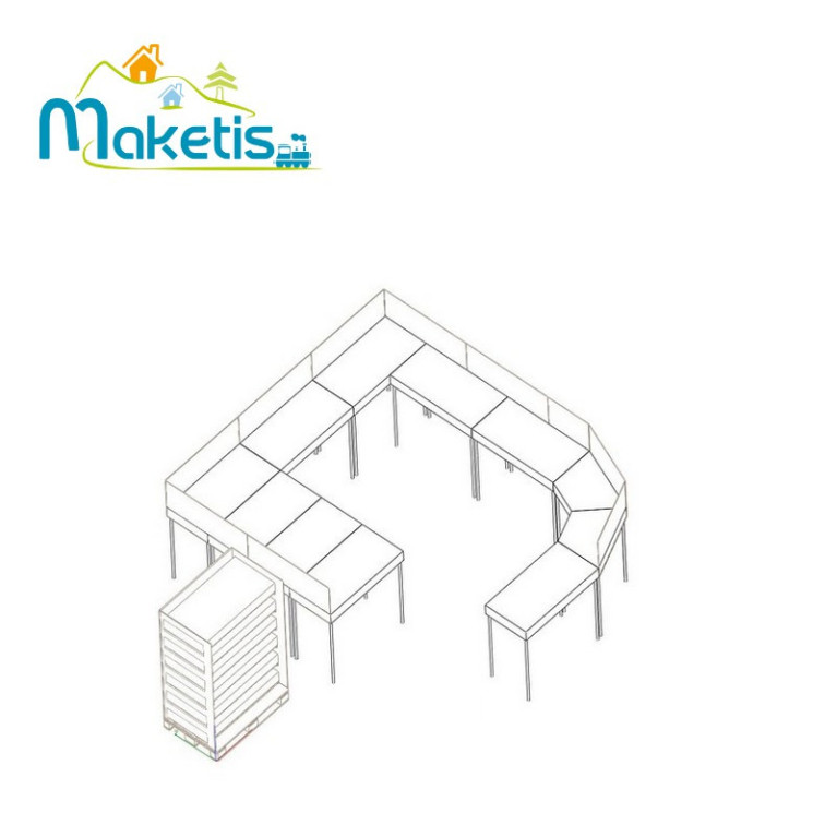 Set 2 Easy Module Maketis 118x59 cm MOD51000  - Maketis